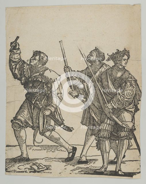 Master of Ceremonies and Torchbearer, from The Wedding Dancers. Creator: Hans Schäufelein the Elder.