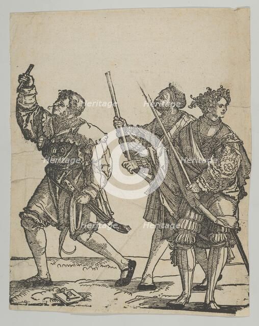 Master of Ceremonies and Torchbearer, from The Wedding Dancers. Creator: Hans Schäufelein the Elder.