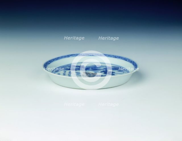 'Master of the Rocks' dish, Kangxi period, Qing dynasty, China, 1671. Creator: Unknown.