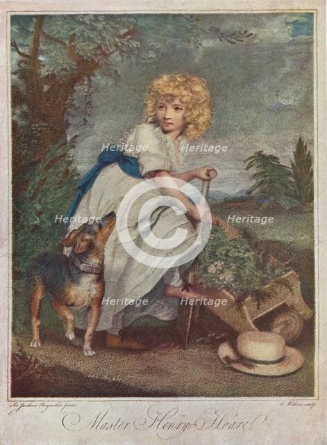 Master Henry Hoare (1784-1836), as a Boy, Gardening, 1883 (1906). Artist: Charles Wilkinson