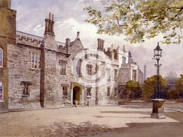 Master's Lodge, Charterhouse, London, 1885. Artist: John Crowther