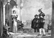 "Master Slender and Anne Page", by Sir Augustus W. Callcott, R.A.,...South Kensington Museum, 1864. Creator: W Thomas