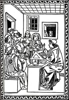 Master with his Students. (Christoforo Landino), 1492, (1917)