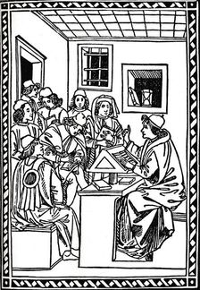 Master with his Students. (Christoforo Landino), 1492, (1917)
