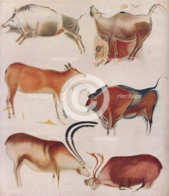 'Masterpieces of Hunter Artists at the Dawn of Civilization', c1935. Artist: Henri Breuil.