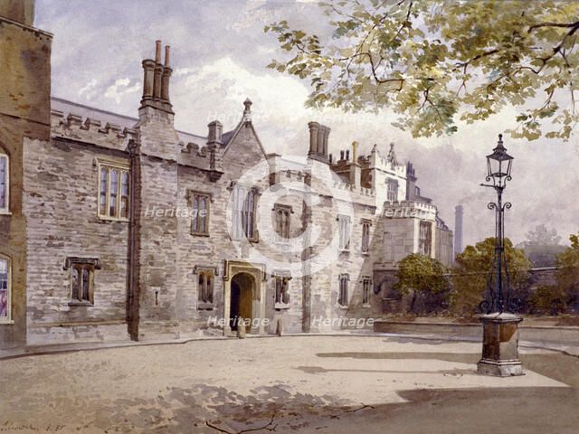 Master's Lodge, Charterhouse, London, 1885. Artist: John Crowther