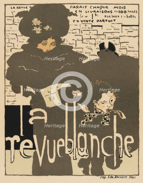 Masters of the Poster: Pl. 38, La Revue Blanche , 1894. Creator: Pierre Bonnard (French, 1867-1947); Ancourt, Paris.