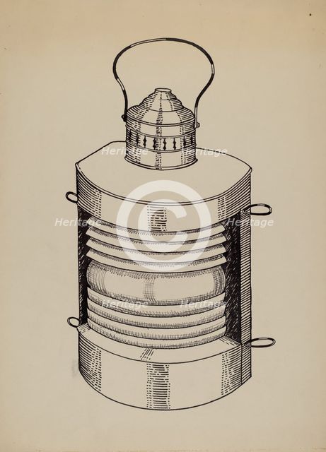 Masthead Light, c. 1936. Creator: Florence Huston.