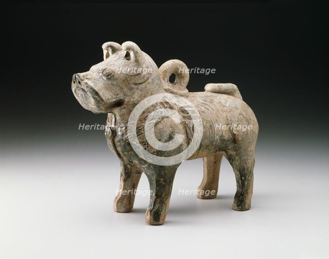 Mastiff (Tomb Figurine), Eastern Han dynasty (A.D. 25-220), 2nd century. Creator: Unknown.