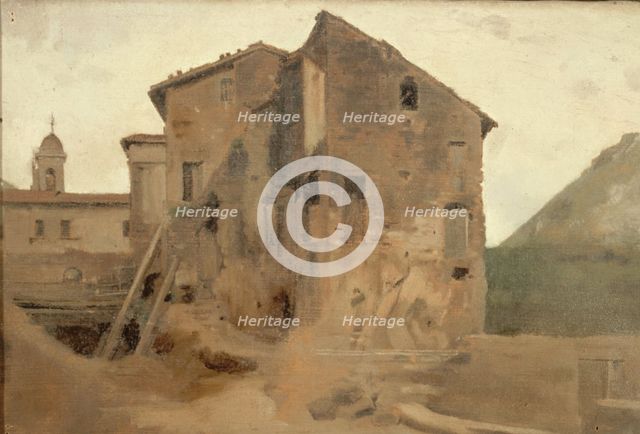 Masure dans la campagne de Rome, between 1859 and 1864. Creator: Jean Jacques Henner.