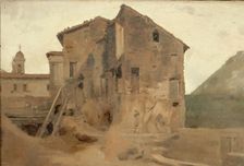 Masure dans la campagne de Rome, between 1859 and 1864. Creator: Jean Jacques Henner