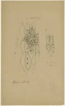 McVickers Theater, Chicago, Illinois, Sketch, c. 1883-1891. Creator: Louis Sullivan
