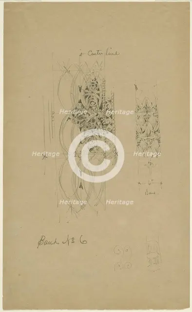 McVickers Theater, Chicago, Illinois, Sketch, c. 1883-1891. Creator: Louis Sullivan.