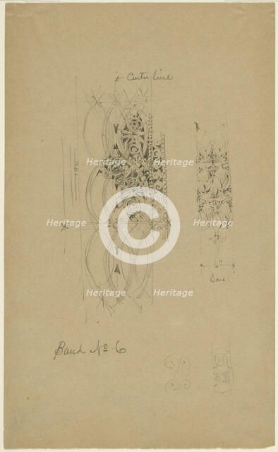 McVickers Theater, Chicago, Illinois, Sketch, c. 1883-1891. Creator: Louis Sullivan.