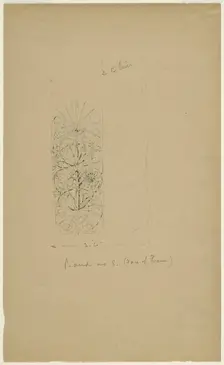 McVickers Theater, Chicago, Illinois, Sketch, c. 1883-1891. Creator: Louis Sullivan