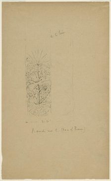 McVickers Theater, Chicago, Illinois, Sketch, c. 1883-1891. Creator: Louis Sullivan