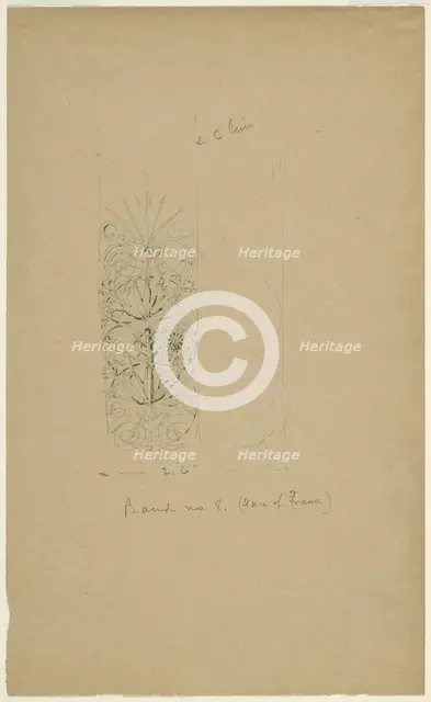 McVickers Theater, Chicago, Illinois, Sketch, c. 1883-1891. Creator: Louis Sullivan.