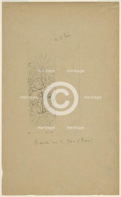 McVickers Theater, Chicago, Illinois, Sketch, c. 1883-1891. Creator: Louis Sullivan.