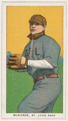 McAleese, St. Louis, American League, from the White Border series (T206) for the Ameri..., 1909-11. Creator: American Tobacco Company