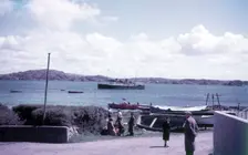 McBrayn's steamer off shore, Isle of Iona, Scotland, c1955. Creator: Arthur Charles Kirby Ware