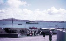 McBrayn's steamer off shore, Isle of Iona, Scotland, c1955. Creator: Arthur Charles Kirby Ware