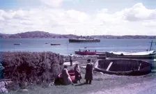 McBrayn's steamer off shore, Isle of Iona, Scotland, c1955. Creator: Arthur Charles Kirby Ware