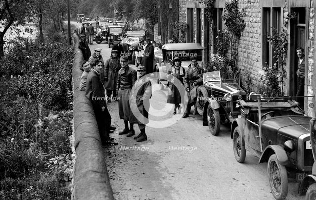 MCC Sporting Trial, Litton, Derbyshire, 1930. Artist: Bill Brunell.