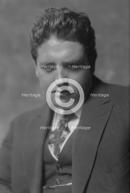 McCormack, John, Mr., portrait photograph, between 1915 and 1926. Creator: Arnold Genthe.