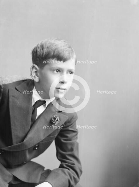 McCormick, Medill, Master, portrait photograph, 1927 May 8. Creator: Arnold Genthe.