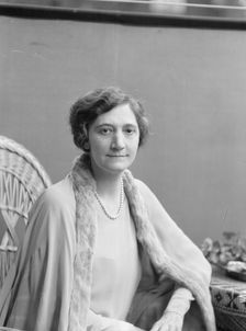 McCormick, Medill, Mrs., portrait photograph, 1927 Creator: Arnold Genthe