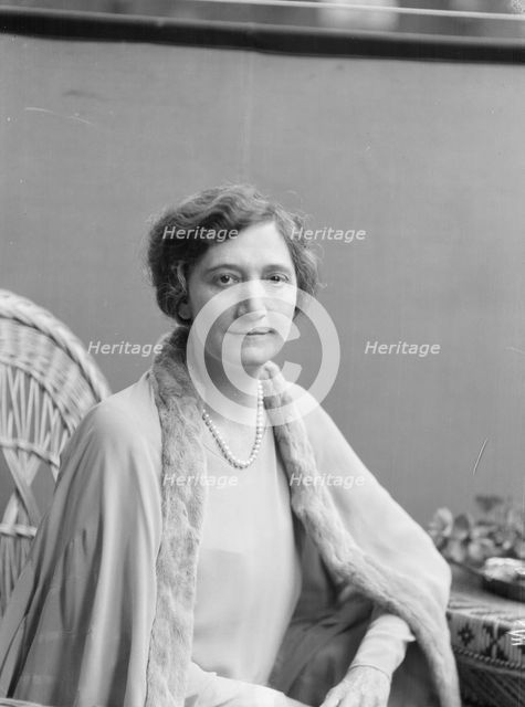 McCormick, Medill, Mrs., portrait photograph, 1927 Creator: Arnold Genthe.