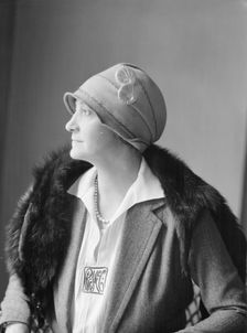 McCormick, Medill, Mrs., portrait photograph, 1927 Creator: Arnold Genthe