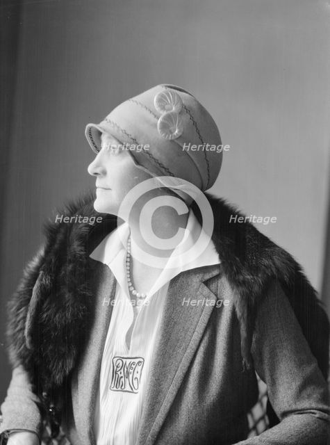 McCormick, Medill, Mrs., portrait photograph, 1927 Creator: Arnold Genthe.