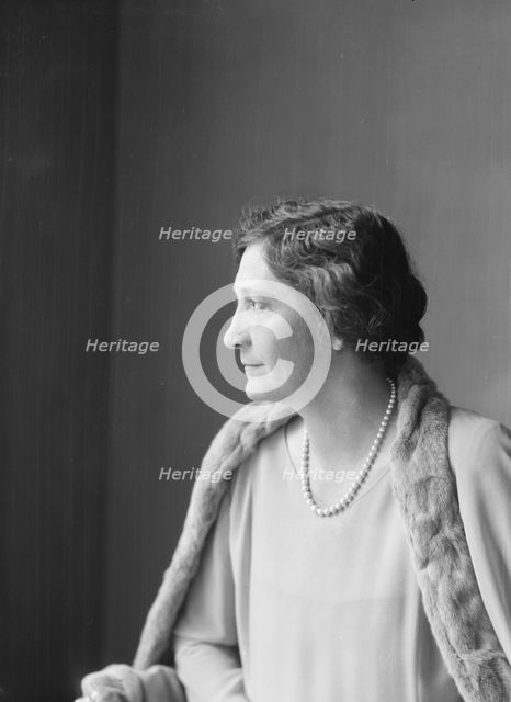 McCormick, Medill, Mrs., portrait photograph, 1927 Creator: Arnold Genthe.