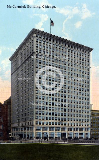 McCormick Building, Chicago, Illinois, USA, 1911. Artist: Unknown