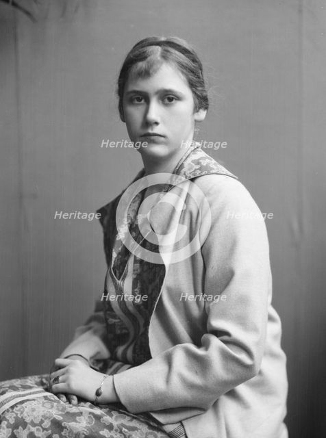 McCormick, Katrina, Miss, portrait photograph, 1927 Creator: Arnold Genthe.