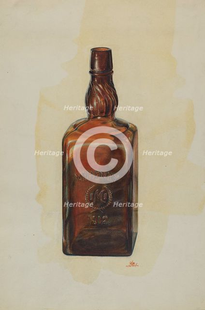 McHenry Bottle, c. 1938. Creator: Ralph Atkinson.