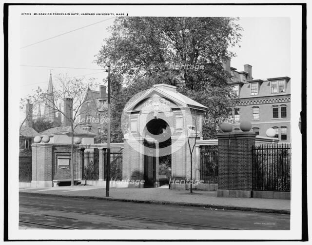 McKean or Porcelain Gate, Harvard University, Mass., between 1900 and 1906. Creator: Unknown.