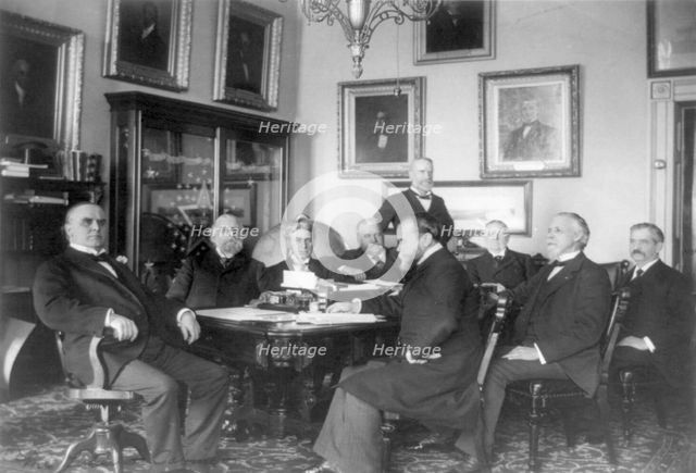 McKinley & cabinet, between 1897 and 1901. Creator: Frances Benjamin Johnston.