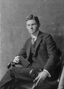 McKinley, S.B., Mr., portrait photograph, 1916. Creator: Arnold Genthe