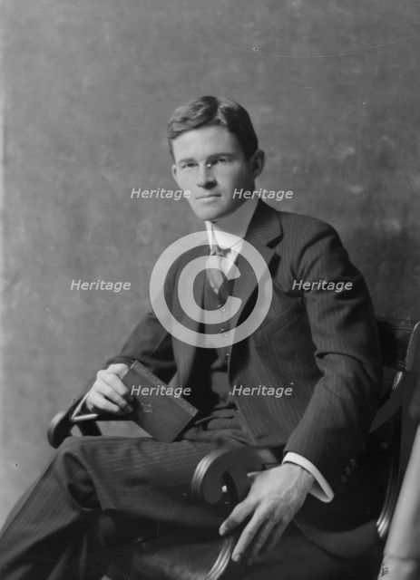 McKinley, S.B., Mr., portrait photograph, 1916. Creator: Arnold Genthe.