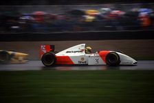 McLaren MP4-8, Ayrton Senna 1993 European Grand Prix at Donington. Creator: Unknown