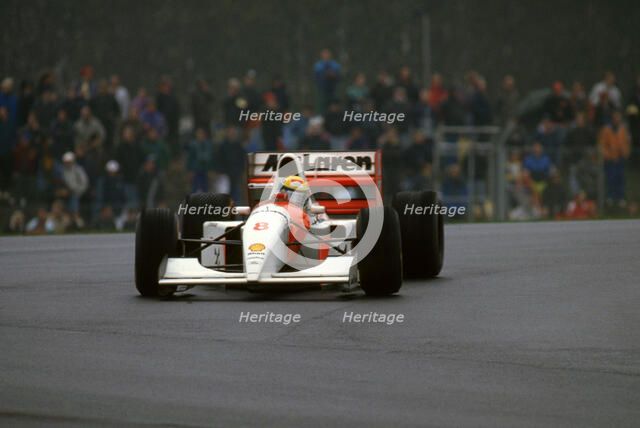 McLaren MP4-8, Ayrton Senna 1993 European Grand Prix at Donington. Creator: Unknown.