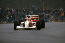 McLaren MP4-8, Ayrton Senna 1993 European Grand Prix at Donington. Creator: Unknown