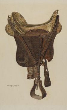 McLellan Saddle, 1938. Creator: Walter Praefke