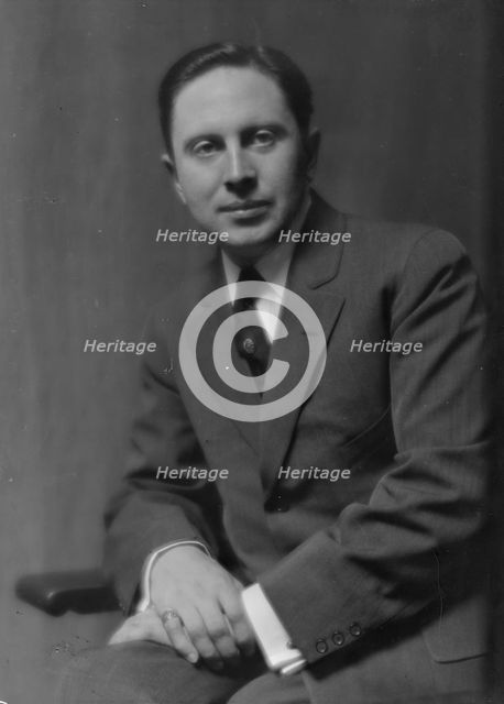 McNally, Theodore Rand, portrait photograph, 1913. Creator: Arnold Genthe.