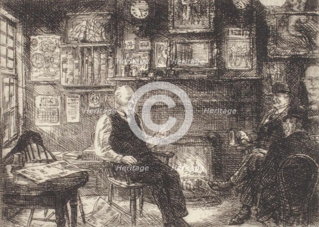 McSorley's Back Room, 1916. Creator: John Sloan.