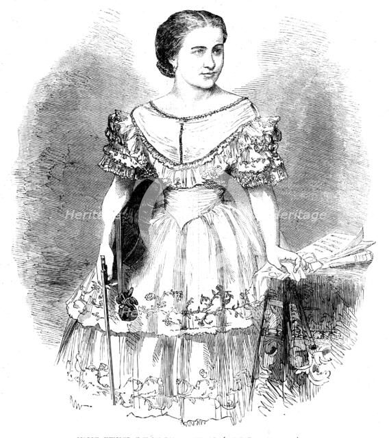 Mdlle. Humler, the Swedish Violinist, 1858. Creator: Unknown.