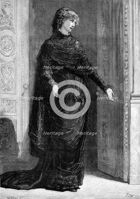 Mdlle. Sarah Bernhardt as Gilberte, in "Frou-Frou," at the Gaiety Theatre, 1880. Creator: William James Palmer.