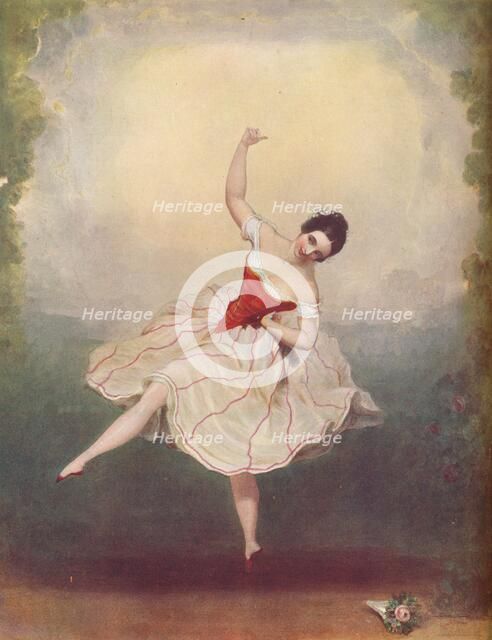 'Mdlle Rosati', 1848. Artist: Alexandre de Valentini.